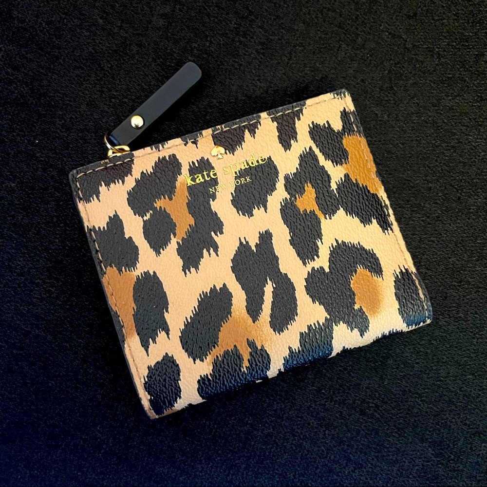 Kate Spade Cheetah Snap Bifold Wallet